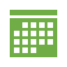 Green Calendar icon
