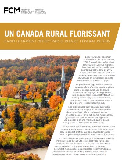 Un Canada rural florissant