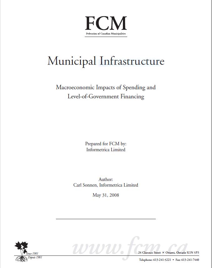 Municipal Infrastructure Macroeconomic Impacts