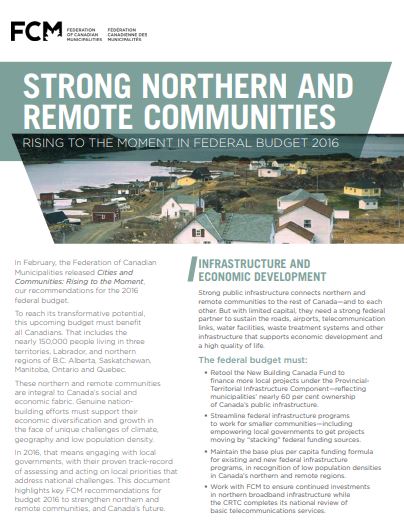 Strong Northern and Remote Communities