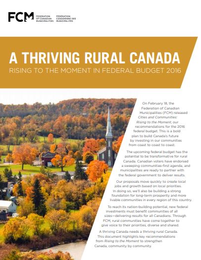 A Thriving Rural Canada