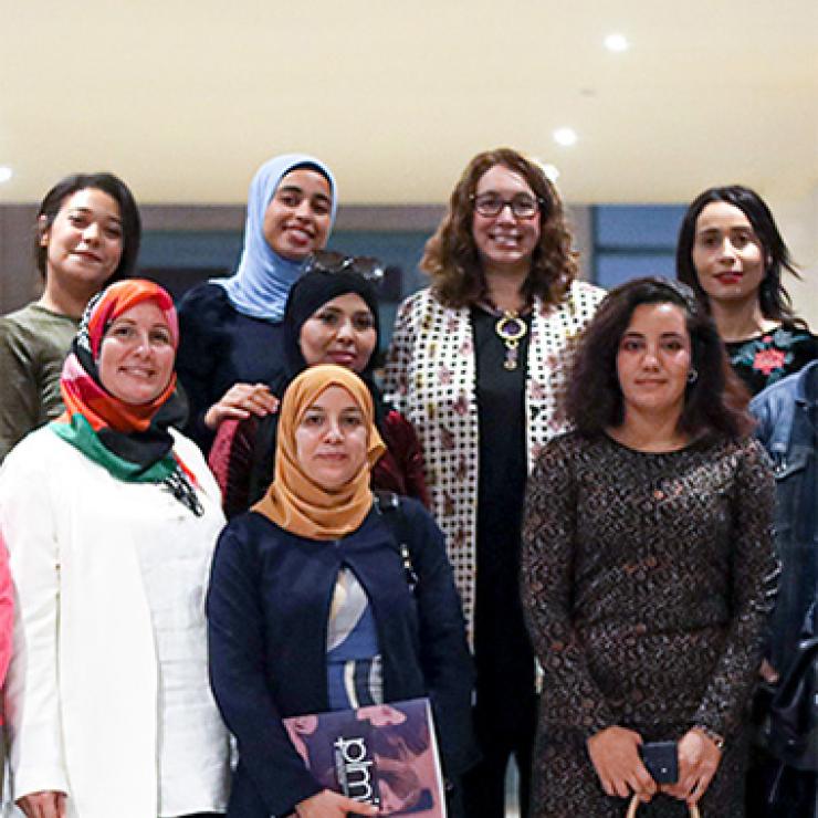 Group of women leaders in Tunisia.